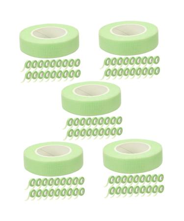 POPETPOP 100 Rolls Green Duct Tape Make up Tape for Eyes Sensitive Lash Tape Pearl Clip Adhesive Lash Tape Lash Supplies Makeup Tape Double Eyelid Lifting Belt Non-woven Fabric
