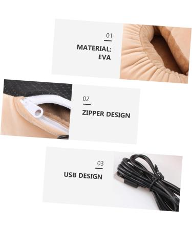 Bestyash 2 STK USB Foot Warmer | Electric Heating Slippers for Winter | USB Heated Shoes & Pillows for Cozy Feet at Home - Buy Online on GoSupps.com