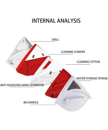 Magnetic Window Wiper Glass Cleaner Brush Tool Double Side Magnetic Brush Window Glass Brush 15-24Mm For Washing Household - Buy Online on GoSupps.com