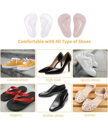 Plantar Fasciitis Arch Support Pads with Gel Compression Sleeves - Comfort Foot Pain Relief for Women Men - Buy Online on GoSupps.com