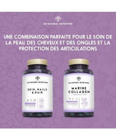 Biotin Food Supplement Hair Skin and Nail. Vitamins C E B. Minerals Zinc Magnesium and Selenium. Hair and Beard Growth Nail Care. Hair Biotin 90 Capsules. N2 Natural Nutrition - Buy Online on GoSupps.com