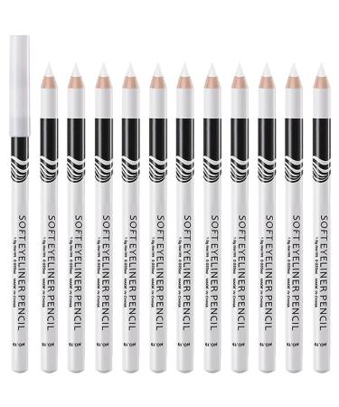 12 Pcs/Set Long Lasting Natural Matte Eyeliner Pencils Hypoallergenic Under Eyeliner Eye Makeup Soft Pastel Pencils