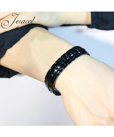 Men's Titanium Steel Magnetic Bracelet with Double Row Ultra Strength Magnets - Adjustable Wristband with Removal Tool and Jewelry Gift Box - Buy Online on GoSupps.com