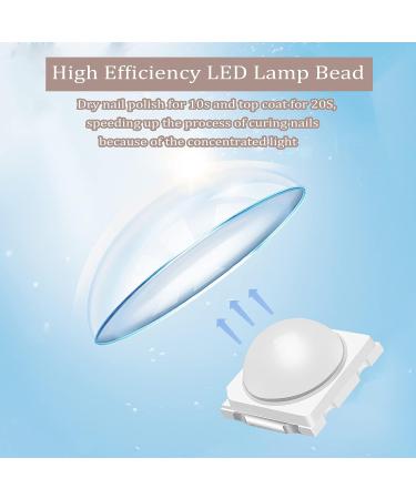 ANGNYA Mini UV Nail Lamp with Spotlight Bead | Portable Rechargeable LED Nail Dryer for Gel Polish | White - Ideal for Nail Techs and Beginners - Buy Online on GoSupps.com