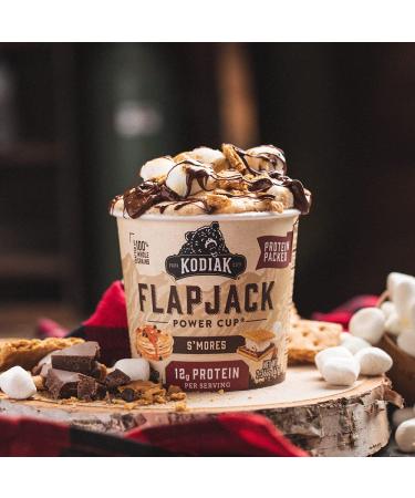 Kodiak Cakes Protein Pancake Power Cup Variety Pack - Buttermilk, Maple Chocolate Chip, S'mores - 12 Pack - Buy Online on GoSupps.com