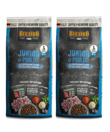 x 12,5 kg BELCANDO Junior GF Poultry getreidefreies Nourriture pour chien
