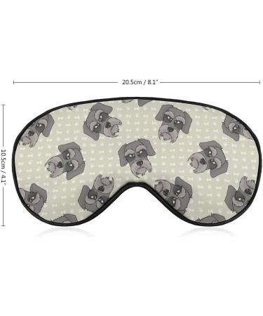 Schnauzer Dogs Sleep Mask | Adjustable Strap for Blocking Light | Perfect for Travel, Nap, Men, Women - Buy Online on GoSupps.com