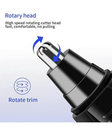 Nose Hair Trimmer Kit - Painless Corded Clipper for Men & Women Metal Ear & Nose Hair Razor Combo - Buy Online on GoSupps.com