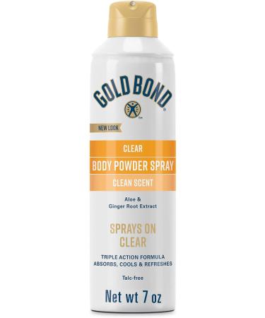 Gold Bond No Mess Talc-Free Body Powder Spray 7 oz. and Gold Bond No Mess Clear Invisible Body Powder Spray 7 oz. Bundle - Buy Online on GoSupps.com