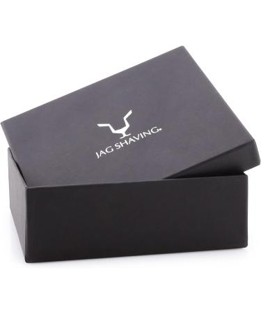 Jag Shaving Razor Set - Premium 4-Part Shaving Set with Black Synthetic Hair Brush Stainless Steel & Wood Rack Shaving Bowl | International Shipping Available - Buy Online on GoSupps.com