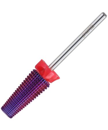 PANA Nail Carbide 5 in 1 Bit - Two Way Rotate for Left and Right Handed - Fast Acrylic/Gel Removal - 3/32 Shank - Manicure Drill Machine (Fine - F Purple) - Buy Online on GoSupps.com