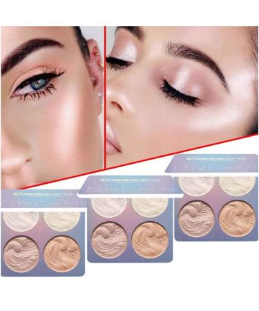Shimmer Highlighter Powder Palette - Long Lasting, Waterproof Glow Bronzer - Face Makeup Illuminator - Buy Online on GoSupps.com