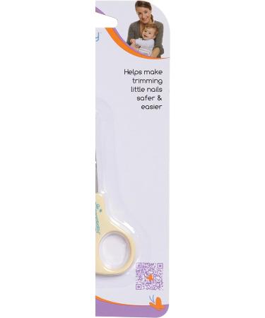 Dreambaby Baby Safety Nail Trimmer Scissors - Rounded Tip, Comfortable Handles - Yellow | Model F312 - Buy Online on GoSupps.com