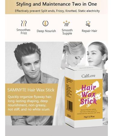 Calflower Hair Wax Stick Style Pan Hair Sorting Fragmented Hair Help for Men and Women - Buy Online on GoSupps.com