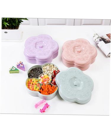 1 Pc Food Tray Appetizer Tray Snack Serving Plate Snack Storage Tray Candy Plate Grid re-usable - Buy Online on GoSupps.com
