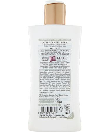 organic sun milk argan oil spf 30 protection high 200 ml - Buy Online on GoSupps.com