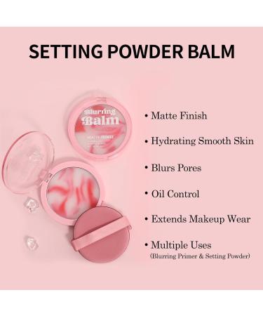 Erinde Poreless Face Blurring Primer & Oil Control Powder | Long-Lasting Matte Finish & Shine Control | Waterproof Rose Pink Setting Powder - Buy Online on GoSupps.com