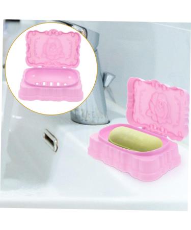 Ciieeo 1pc Box Soap Holder Travel Bar Soap Container Travel Soap Container Soap Cases Bathroom Oragnizer Soap Dish Holder Flower Pattern Soap Dish No Punching Soap Box Water Filter - Buy Online on GoSupps.com