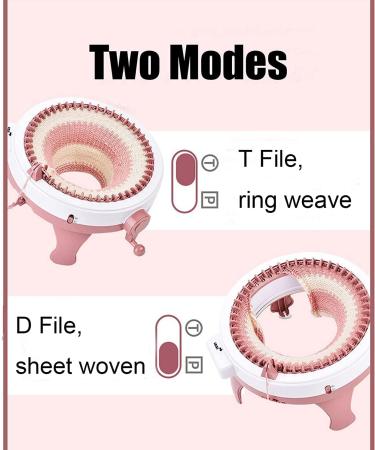 48-Needle Knitting Machine with Row Counter for Adults/Kids - DIY Scarf, Hat, Sock - Rotating Double Knits - Smart Weaving Loom - Buy Online on GoSupps.com