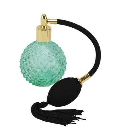 minkissy Glass Spray Bottle Vintage Perfume Spray Bottle Refillable Vintage Perfume Bottle Empty Glass Perfume Spraying Bottle Retro Perfume Bulb Bottle Green Airbag Perfume Travel Spray Bottle