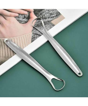 Stainless Steel Tongue Scraper - Reusable Metal Cleaner & Eco-Friendly Breath Freshener | International Shipping - Buy Online on GoSupps.com