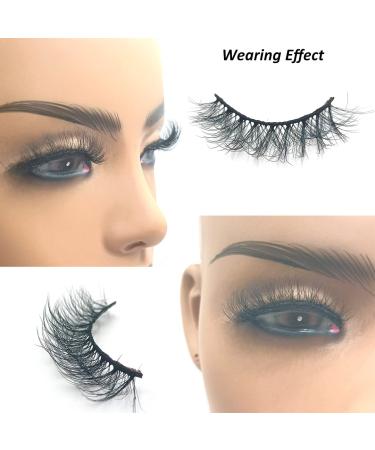 Buy 15mm Faux Mink Strip Lashes - Soft Natural 3D Wispy False Eyelashes for Stunning Eyes - Buy Online on GoSupps.com