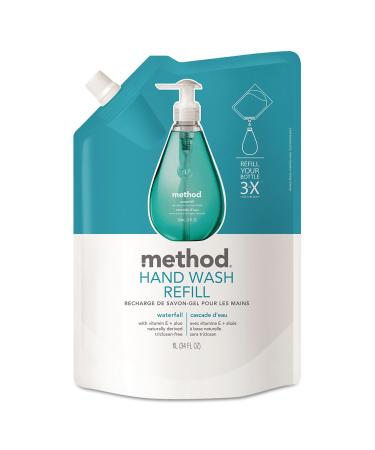 Method 01181 Gel Hand Wash Refill  Waterfall  34 Oz Pouch Waterfall 0.14 Fl Oz (Pack of 1)