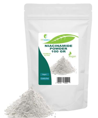 Niacinamide Powder 100g (Vitamin B3, Nicotinamide, Vitamin PP) - Suitable for a wide range of cosmetic applications in skin and hair care