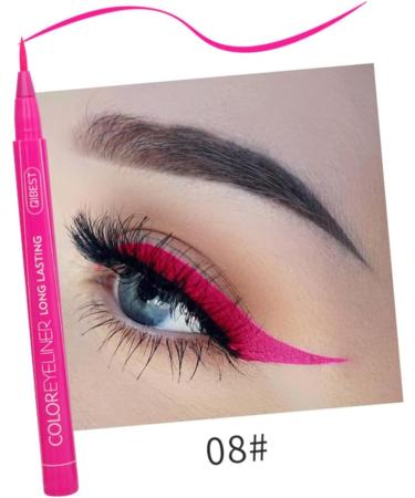 TOVINANNA 24 Pcs Liquid Eyeliner Red Eyeliner Pencil Colored Eyeliner Waterproof Eyeliner Eye Beauty Pencil 1 count (Pack of 1) As Shownx2pcs - Buy Online on GoSupps.com