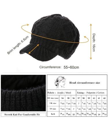 Comhats Wool Newsboy Cap Winter Hat Visor Beret - Khaki - 50%/100% Wool - 68294 - Buy Online on GoSupps.com