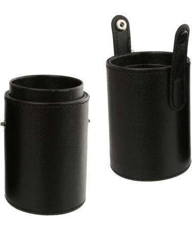Cosmetic Makeup Brush Cup Holder Travel Case - Black Organizer Stand for Easy Access & Travel - Buy Online on GoSupps.com
