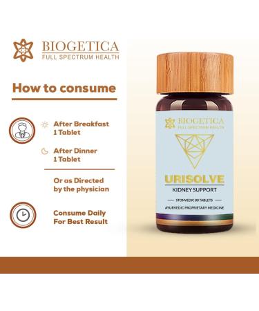 Urisolve Kidney Care Herbal Supplement | Asparagus Racemosus & Terminalia Chebula | Non-GMO | Vegan | Urinary System Support - 80 Tablets - Buy Online on GoSupps.com