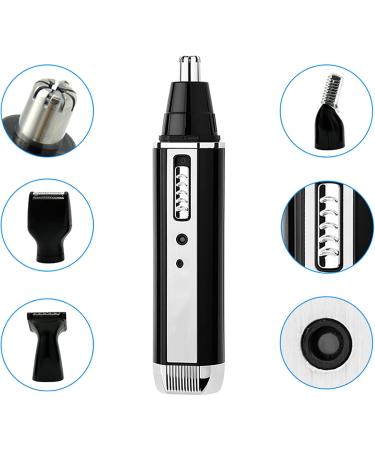 4 in 1 Hair Grooming Kit - Rechargeable Electric Beard Razor & Trimmer for Men | Facial Eyebrow Nose & Ear Hair Remover - Buy Online on GoSupps.com