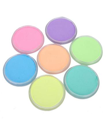 7 Fluorescent Color UV Body Painting Set - DIY Washable Face & Body Paint for Halloween & Parties - Vibrant Black Light Pigments - Buy Online on GoSupps.com