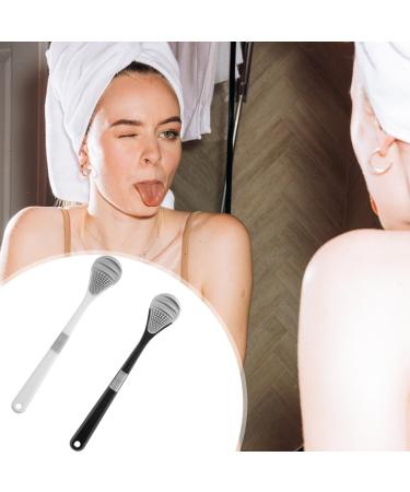 4-Piece Tongue Cleaner Set | Double-Sided Tongue Scraper & Brush - Soft & Effective Tongue Cleaning - Buy Online on GoSupps.com