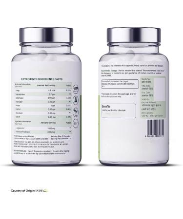 Organics L Arginine 1000 mg with Chromium Picolinate Good for Muscle Growth Stamina Good Recovery Immune Booster & Energy for All-60 Veg Capsules. - Buy Online on GoSupps.com