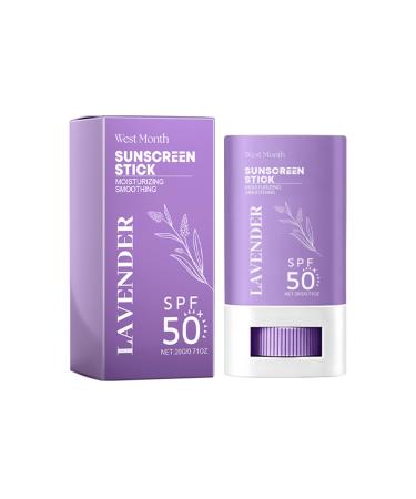 UV Protection Cream Moisturizing Long Lasting SPF50+ Refreshing Non-Greasy Outdoor UV Isolation LAVENDER-1pc