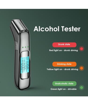 Alcohol Breathalyzer - LED Display Alcohol Blower Tester Breathalyzer Tester Highly Accurate Alcohol Blower Tester for Party Driver Personal & Professional Use - Buy Online on GoSupps.com