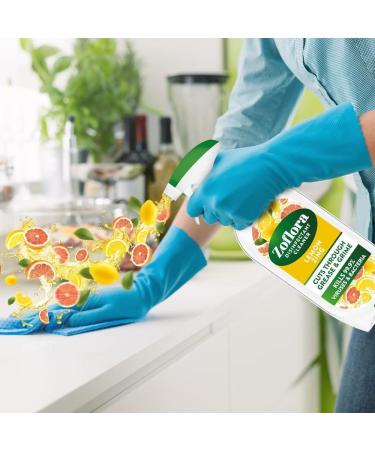 Zoflora Multi Purpose Disinfectant Cleaner Trigger Spray Cuts Through Grease and Grime 800 ml Lemon Zing Scent + for You: 1x Cleaning Wipe & Organza Small Bag - Buy Online on GoSupps.com