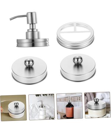 Buy Zerodeko 5 Sets Metal Mouth Covers & Rustic Home Accessories | Soap Foam & Lotion Storage Ideal for Modern Homes - Buy Online on GoSupps.com