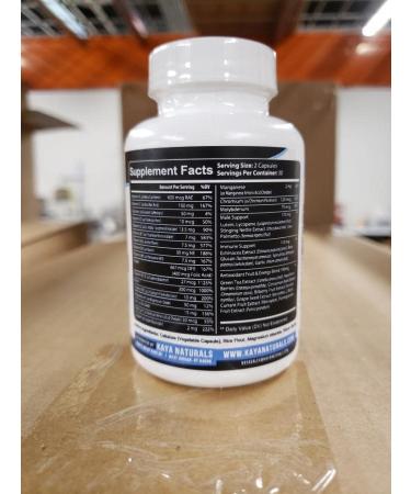 Kaya Naturals Multivitamin for Men - Men's Prostate Multivitamin - Multi Mineral Daily Supplement - Pills for Men - Supports Healthy Prostate - Vitaminas para Hombres - 60 Veggie Capsules 60 Count (Pack of 1) - Buy Online on GoSupps.com