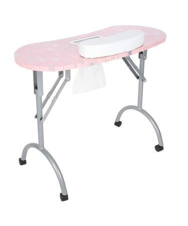 Folding Nail Table - Round Corner Manicure Station for Salons | International Shipping (220V European Standard) - Buy Online on GoSupps.com