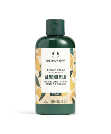 The Bo.dy Shop Almond Milk & Honey Soothing & Caring Shower Cream 250 ML - Dry Sensitive Skin | Cleanse Help Soften & Comfort |Vegan