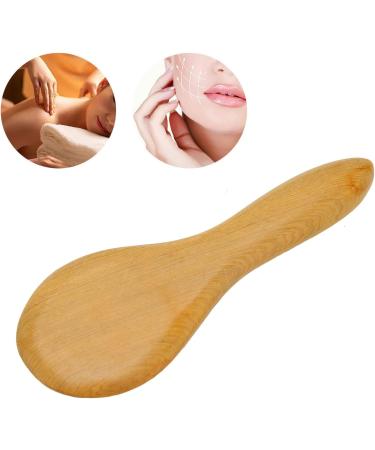 Verdant Touch Facial Gua Sha Tool - 100% Natural Wood Massage Board for Eye Fitness - Portable 6x2 Inches - Buy Online on GoSupps.com