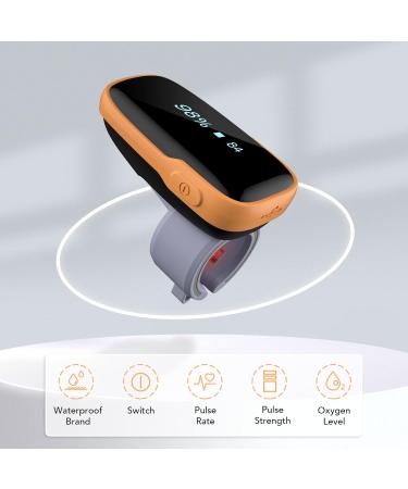 Vibeat WearO2 Bluetooth Pulse Oximeter - Continuous Blood Oxygen & Heart Rate Tracker Wearable Finger Monitor Free APP FSA/HSA Eligible - Buy Online on GoSupps.com