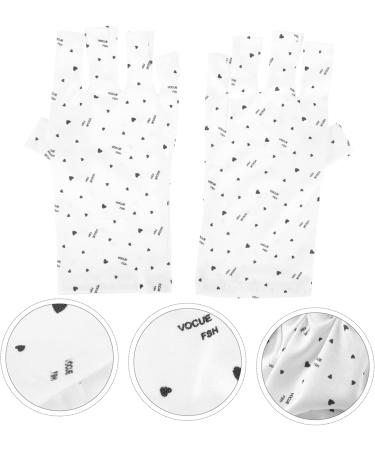 Beaupretty 2 Pairs Nail Gloves Nail Art Gel Uv Fingerless Gloves Uv Gloves Gel Nail Lamp Gloves Uv Lamp Glove for Gel Nails Protecting Fingerless Gloves Led Protector Polyester Miss 24x13cm - Buy Online on GoSupps.com