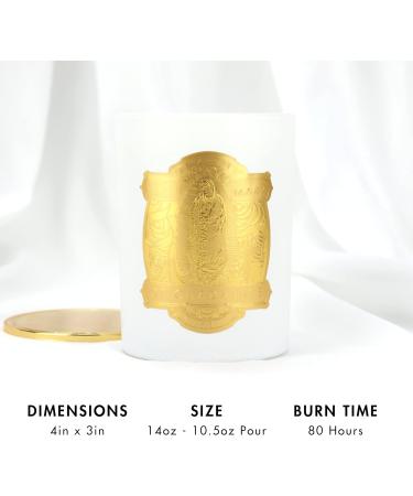 SAINT Virgin Mary of Guadalupe Scented Candle | 80 Hour Soy Coconut Aromatherapy | Special Edition with Prayer Coin & Holy Oil - Buy Online on GoSupps.com