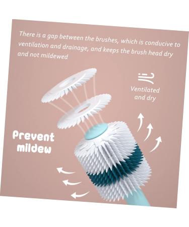 Minkissy 360-Degree Toothbrush Set for Toddlers - Silicone Baby Toothbrushes for Children - Travel-Friendly Toothbrushes (2 Pack) - Buy Online on GoSupps.com