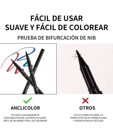 Sonew Waterproof Liquid Color Eyeliner Colorful Eye Pencil Long-lasting and Natural Effects Create Ideal Makeup for Christmas and New Year(06#red) - Buy Online on GoSupps.com