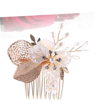 Didiseaon Rhinestone Hair Comb Pearl Hair Pin Crystal Headpiece Comb for Bridal Pearl Hair Comb Pearl Hair Barrettes Crystal Rhinestones Bridal Hair Comb Combs Bride Wedding Accessories - Buy Online on GoSupps.com